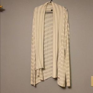 Cardigan - white and silver